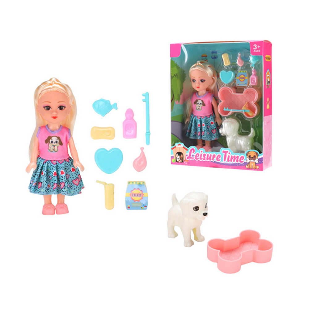 MUÑEQUITA CON MASCOTA