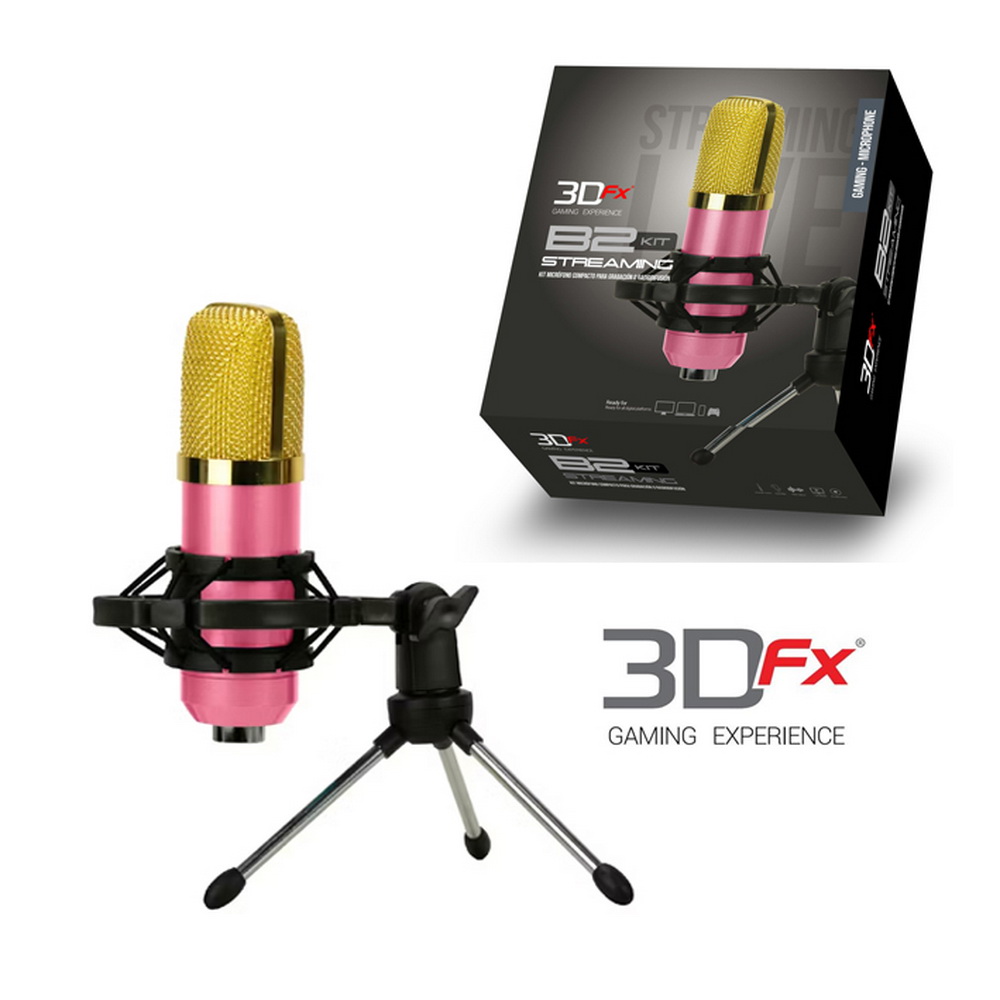 MICROFONO CONDENSADOR STREAMING B2 PINK