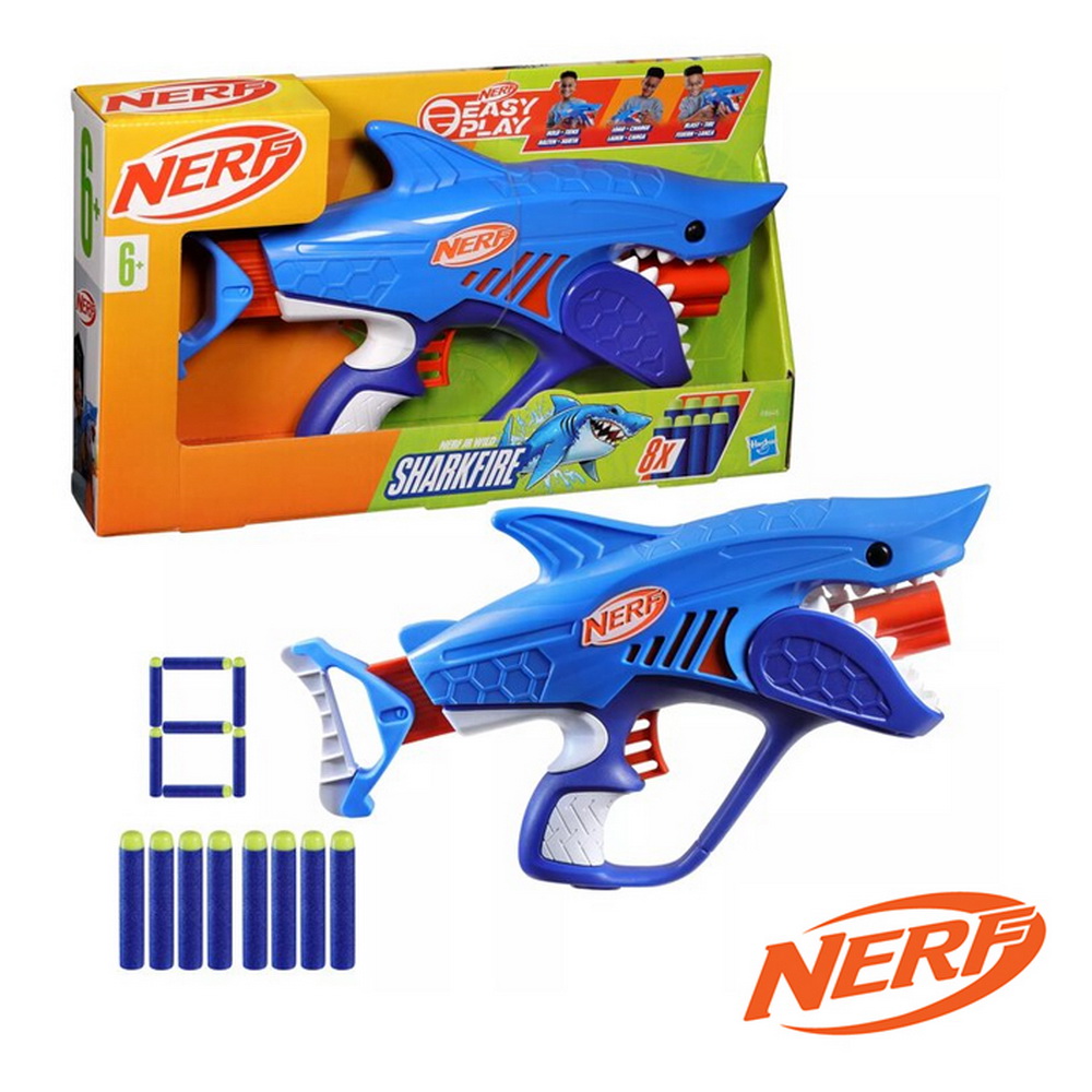 NERF JUNIOR LANZADOR WILD SHARKFIRE
